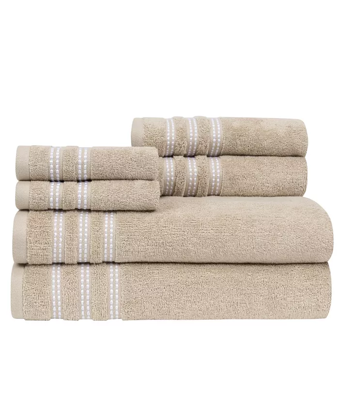 Caro Home Sabina Low Twist Towel Set， 6 Pieces