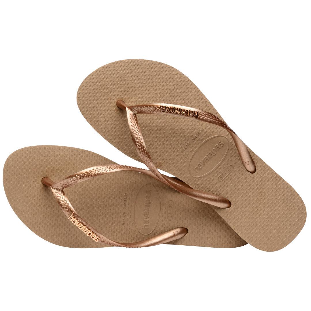 Chinelo Havaianas Slim Logo Metallic