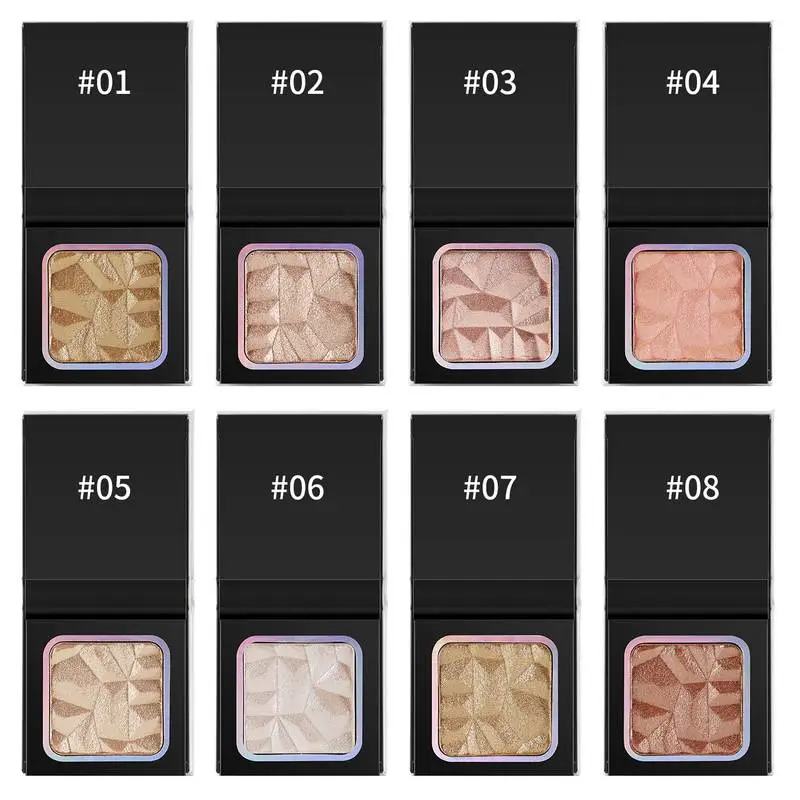 8 color Private Label Single Bronzer Powder Makeup Highlighter