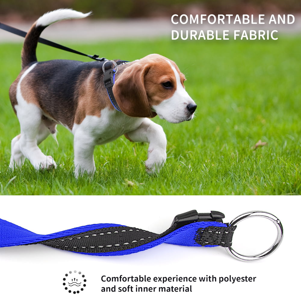MASBRILL Dog Collar for Small Dogs - Special Design Puppy Collar Small Pet Collar Soft Adjustable Dog Collar for Puppies-XS(7-10in)-Blue