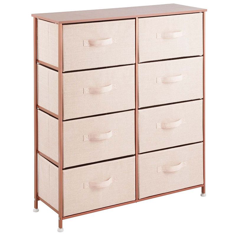 mDesign Vertical Dresser Storage Tower with 8 Drawers
