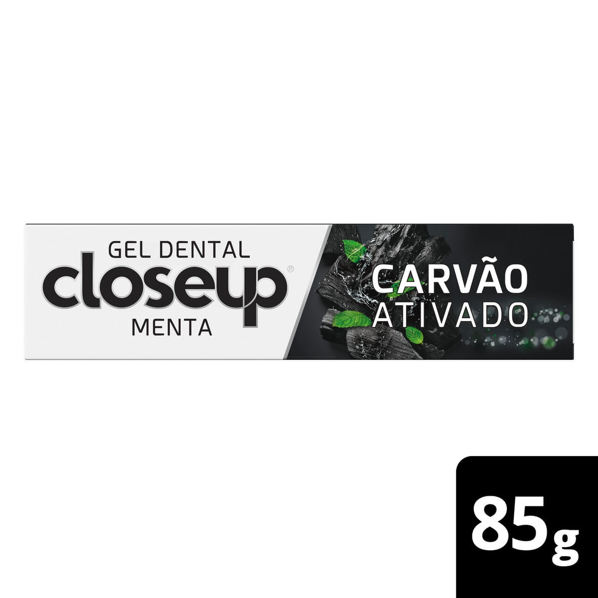 Creme Dental Carvao Ativado Menta Closeup 85g