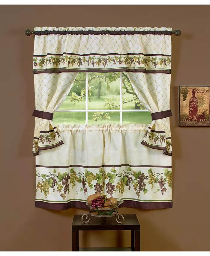 Achim Tuscany Cottage Window Curtain Set， 57x36