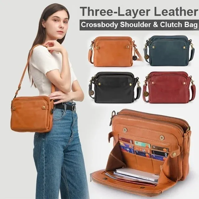 🔥Hot Sale 47% OFF🔥🔥-Crossbody Leather Shoulder Bags and Clutc