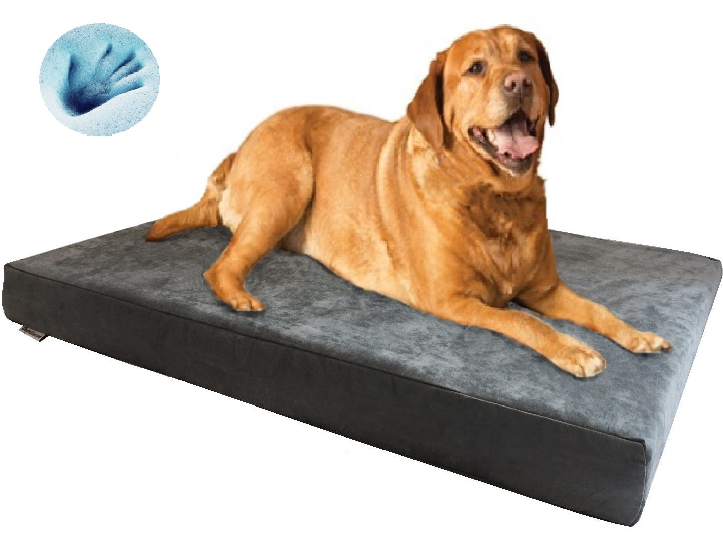 XXL Orthopedic Waterproof Memory Foam Dog Bed for Large Pet 55