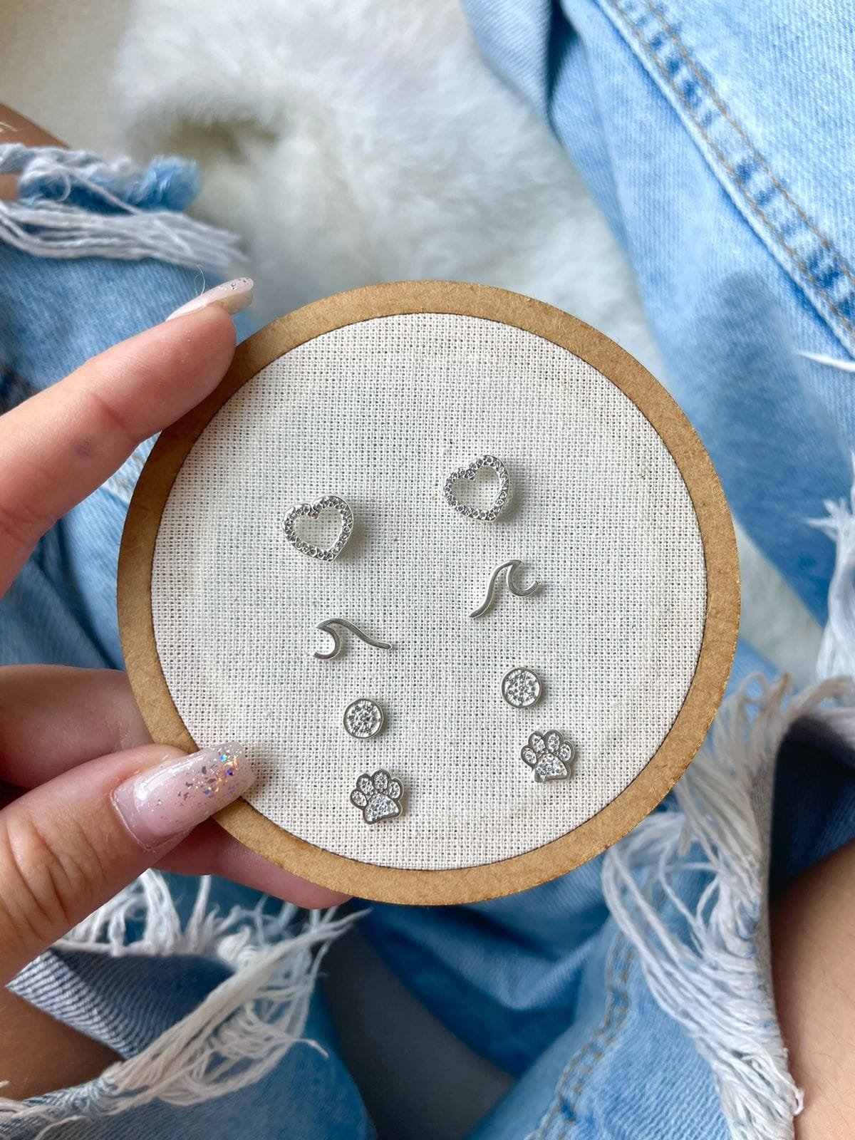 Brinco Coração 3D Cravej.