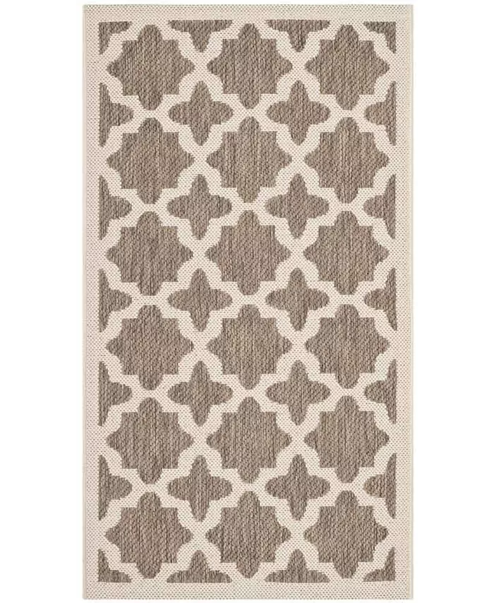 Safavieh Courtyard Brown and Bone 2'7