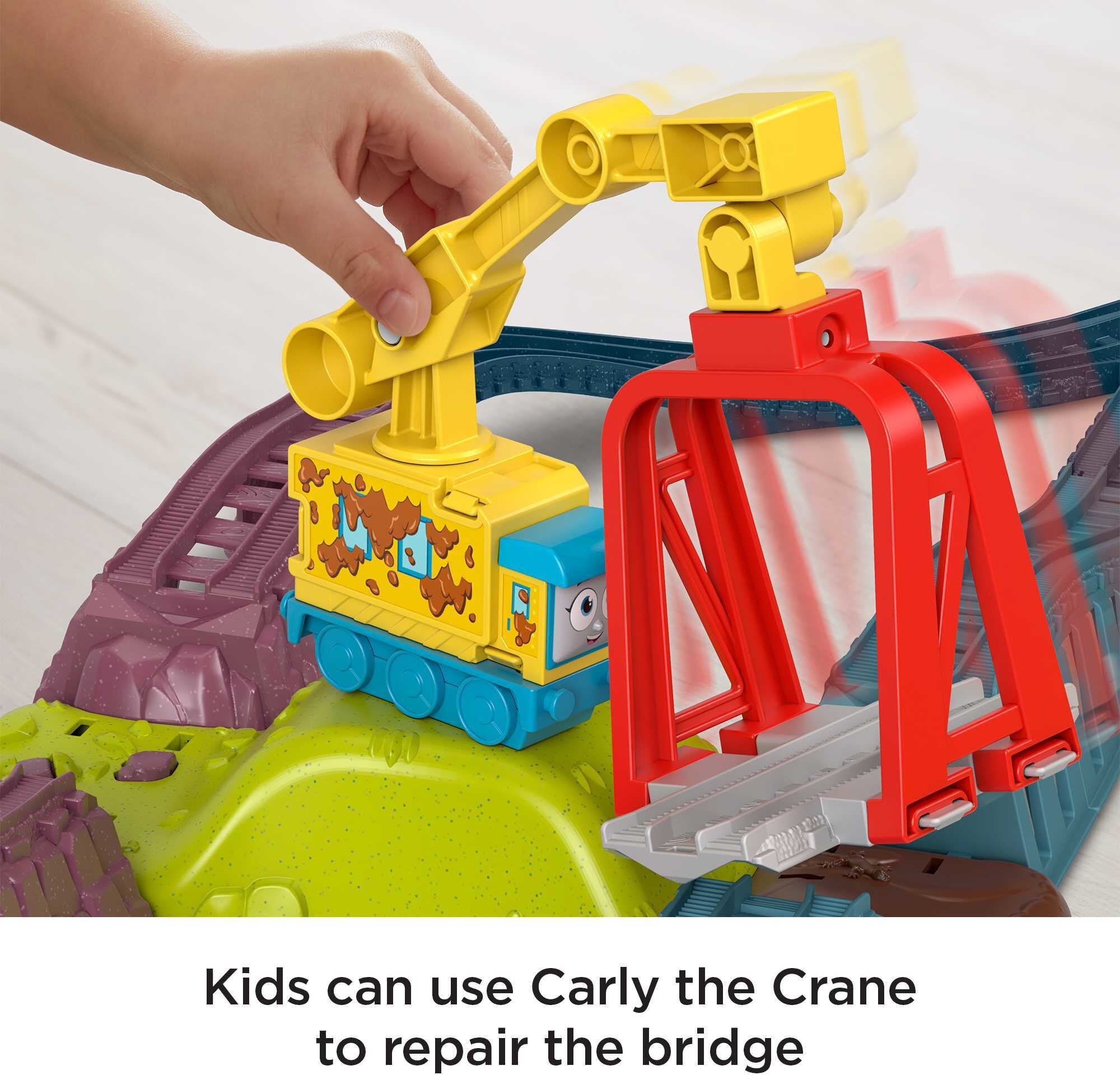 Thomas and Friends Launch and Loop Maintenance Yard Toy Train Set with Motorized Thomas