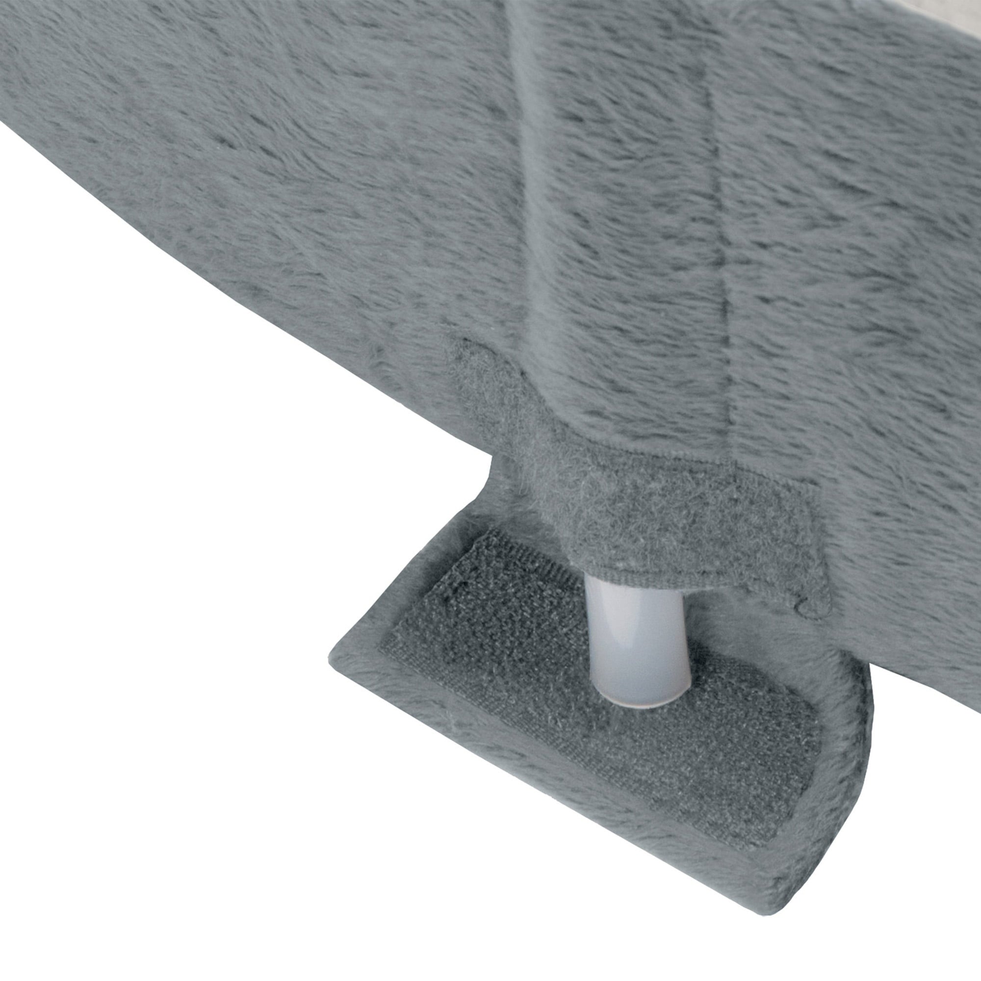 FurHaven Pet Dog Bed | Orthopedic Microvelvet Snuggery Burrow Pet Bed for Dogs and Cats， Gray， 26-Inch