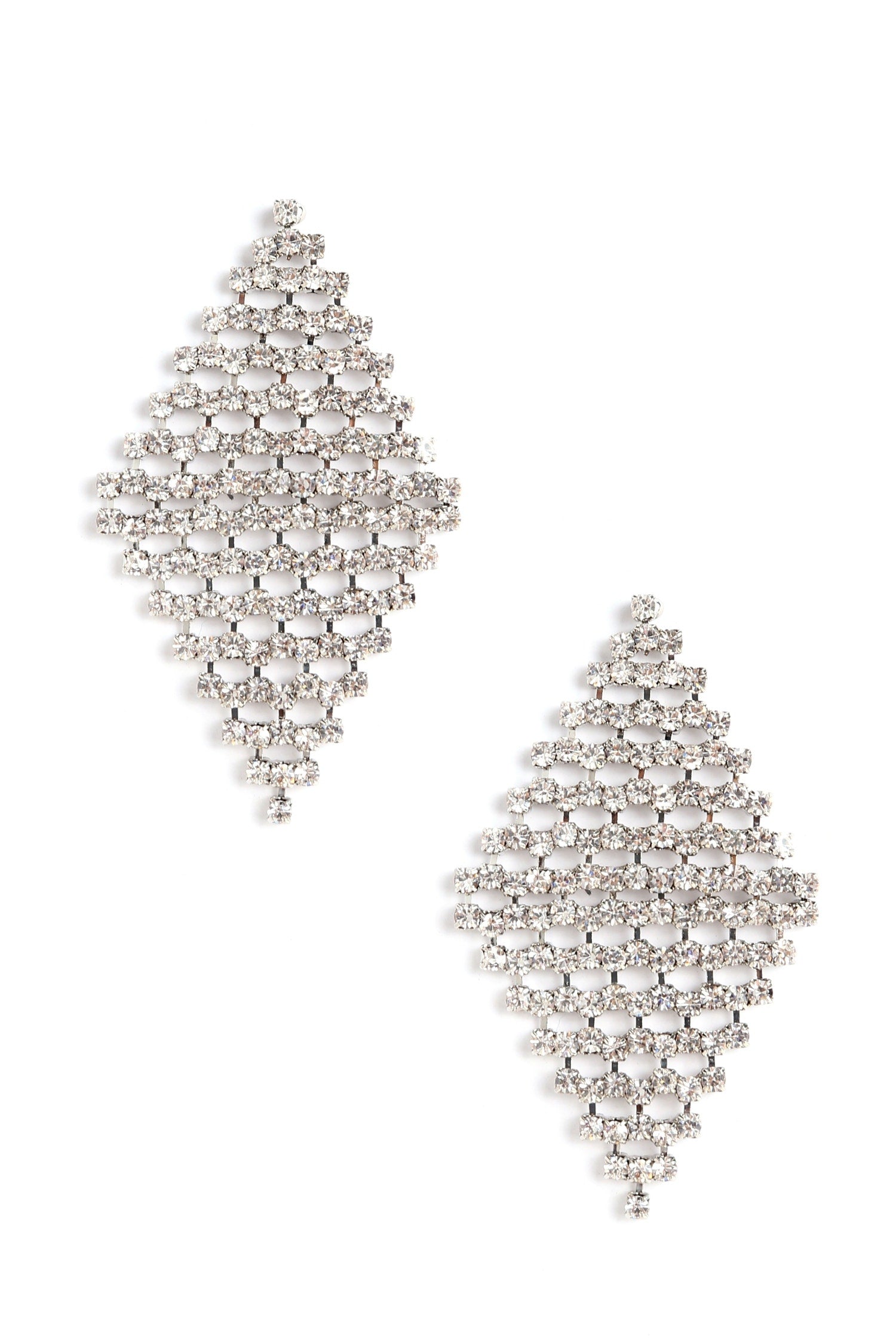 Sparkling With Beauty Rhinestone Earrings