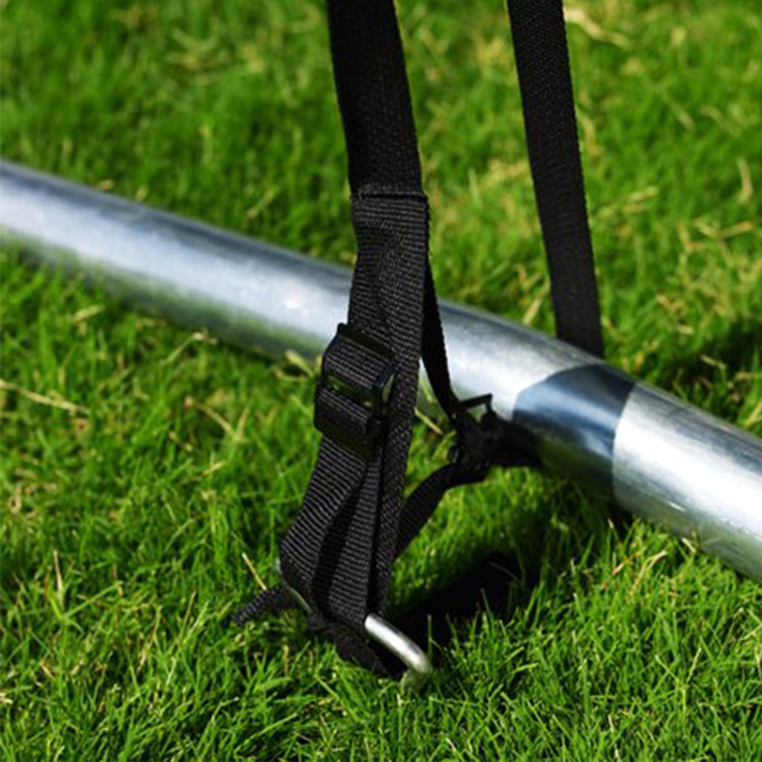 Trampoline Corkscrew Stakes-Heavy Duty Steel Anchor Kit for Trampolines