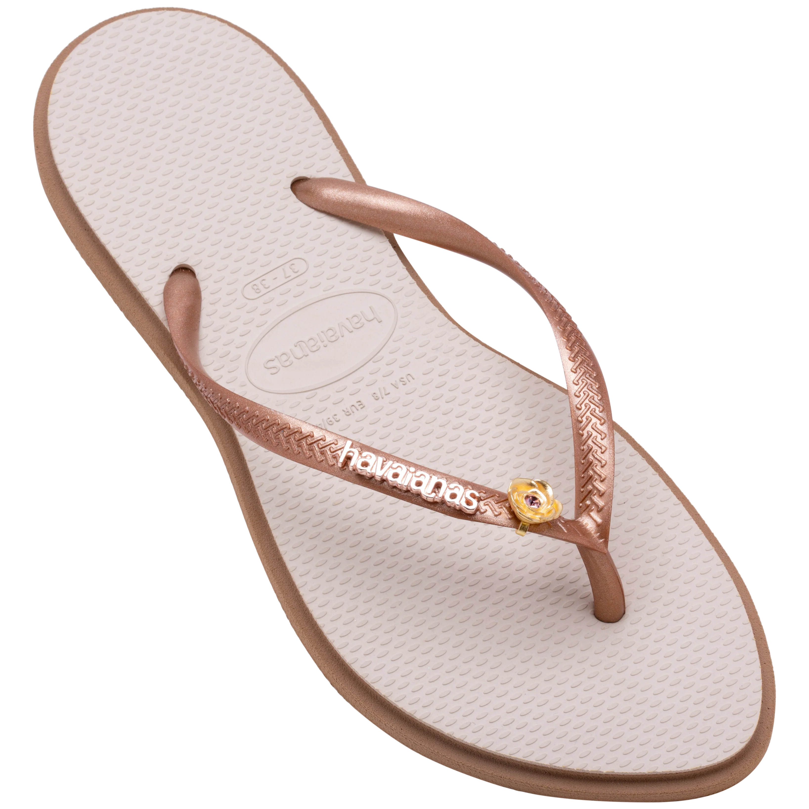 Pin Havaianas Flor Swarovski