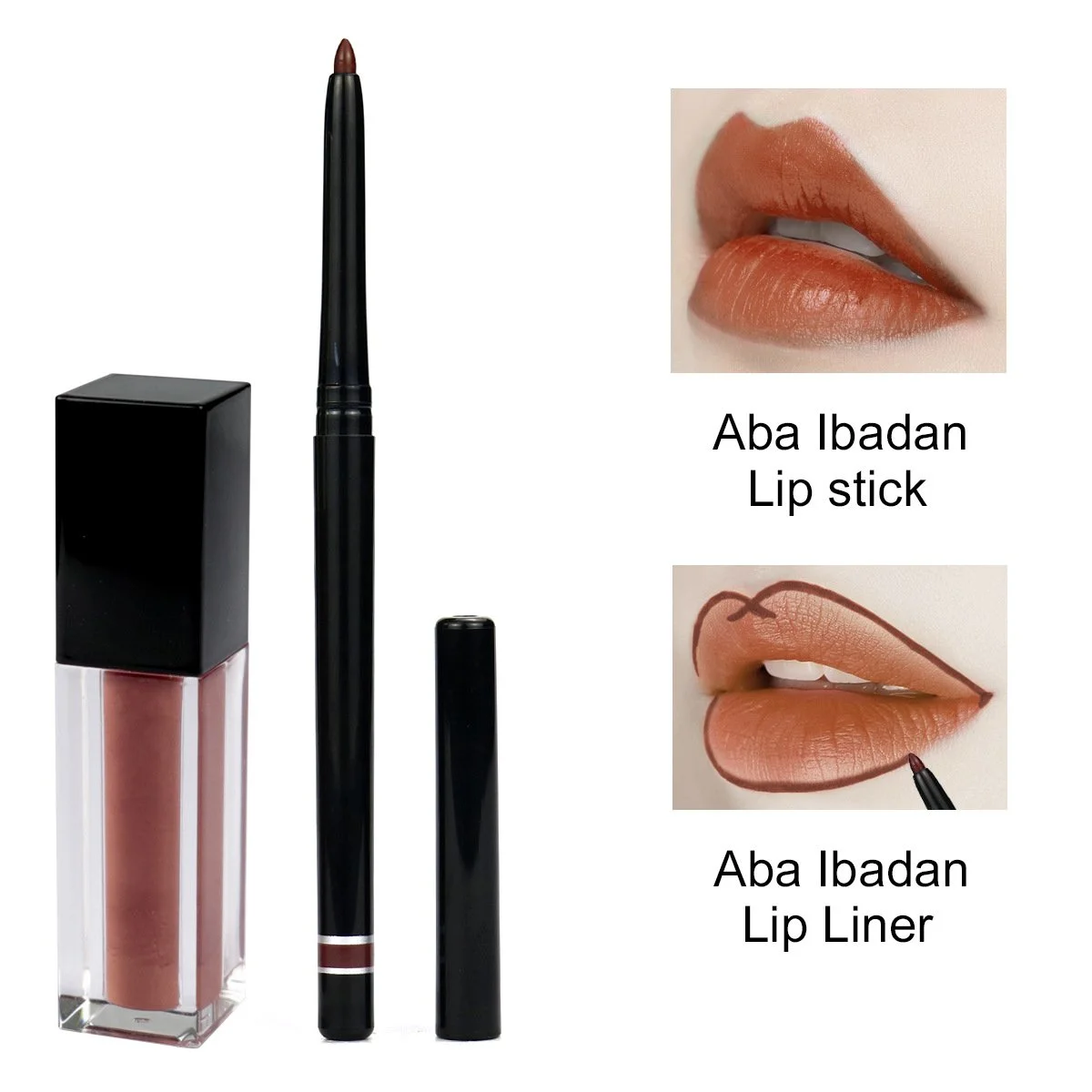 Custom Private Label DIY Matte Liquid Lipstick Lip Liner Set