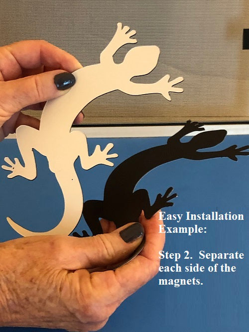 DCentral French Bulldog Flexible Screen Magnet: Double-Sided Décor; For NON-RETRACTABLE Screens， Multipurpose， Helps to Stop Walking into screens， Covers small tears in Screens， . Size 5.3