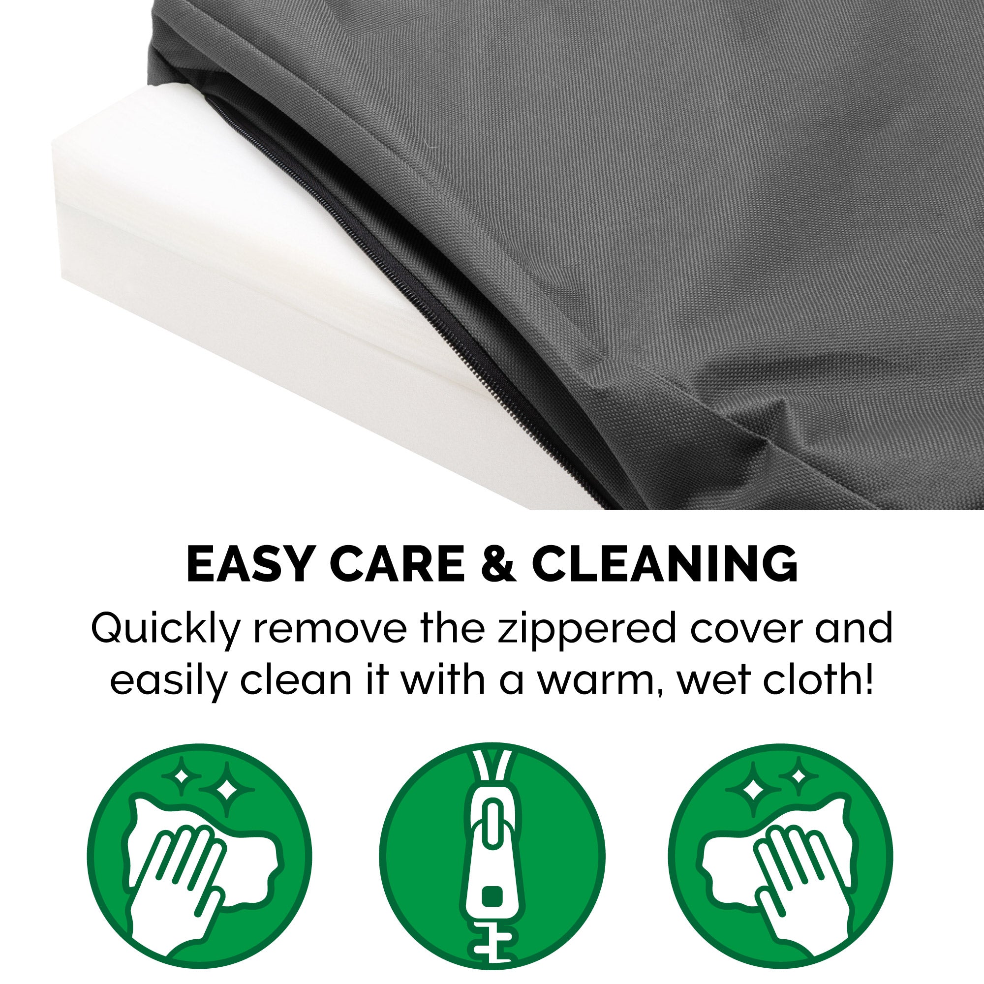 FurHaven | Deluxe Convolute Orthopedic Oxford Indoor/Outdoor Water-Resistant Pet Bed for Dogs and Cats， Stone Gray， Jumbo Plus