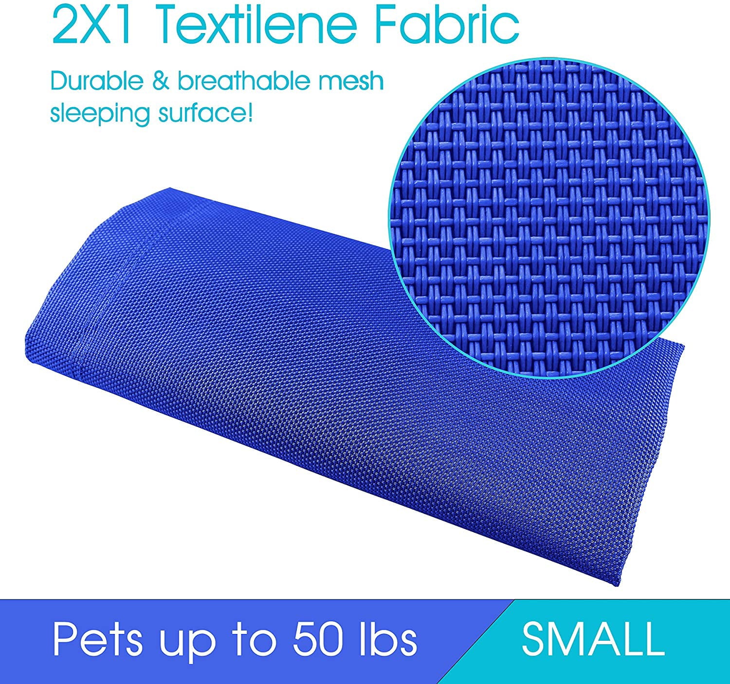 PHYEX Elevated Dog Bed， Raised Cooling Pet Cat Bed， 33