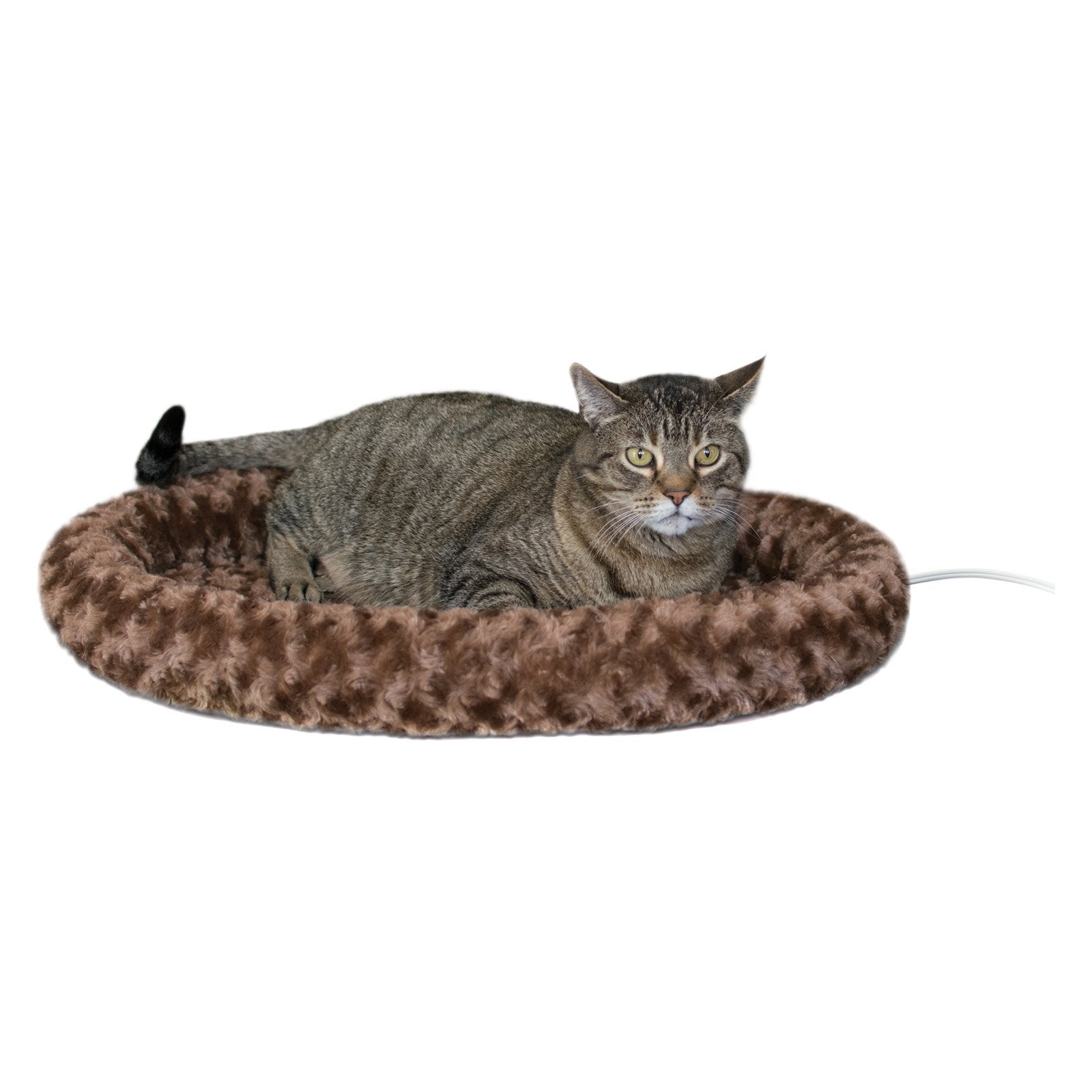 KandH Pet Products Thermo-Kitty Fashion Splash Bed， Large， Mocha