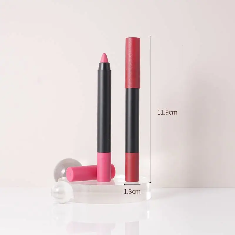 18 Color Custom Vegan Lipliner Pencil Creamy Dark Brown Nude Lip Liner