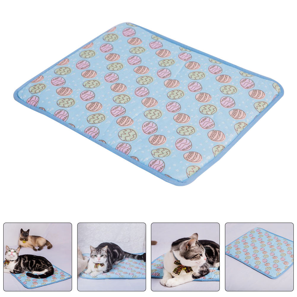 Frcolor Cooling Dog Mat Pet Pad Summer Mats Sleeping Pads Cushion Rest Doghouse Blanket Rabbit Kennel Bed Self