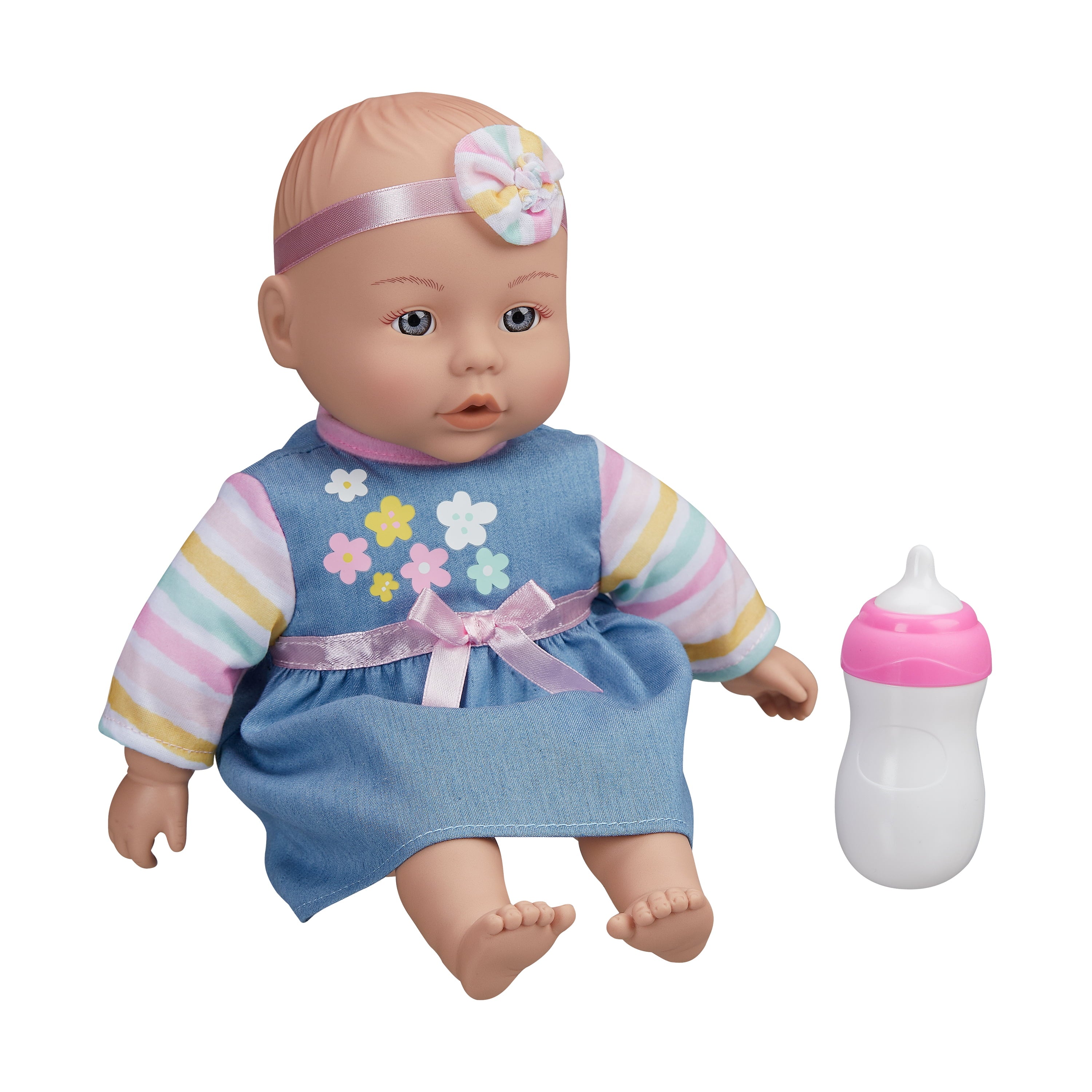 My Sweet Love Snuggle and Feed Time 12.5" Baby Doll, Light Skin Tone, Blue Outfit