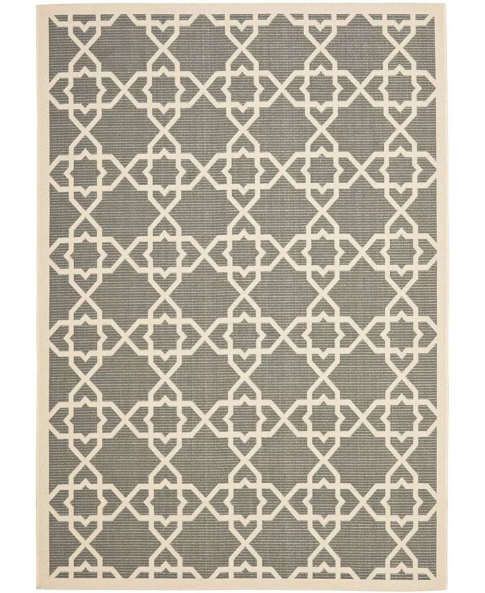 Safavieh Courtyard Gray and Beige 5'3