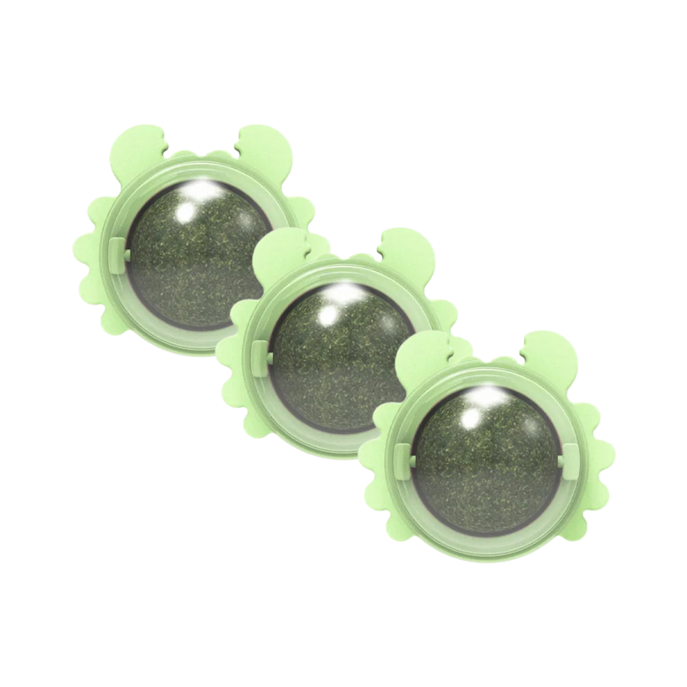 KittyTreat Catnip Ball | Lickable Energy Snack Ball for Cats & Fresh Breath
