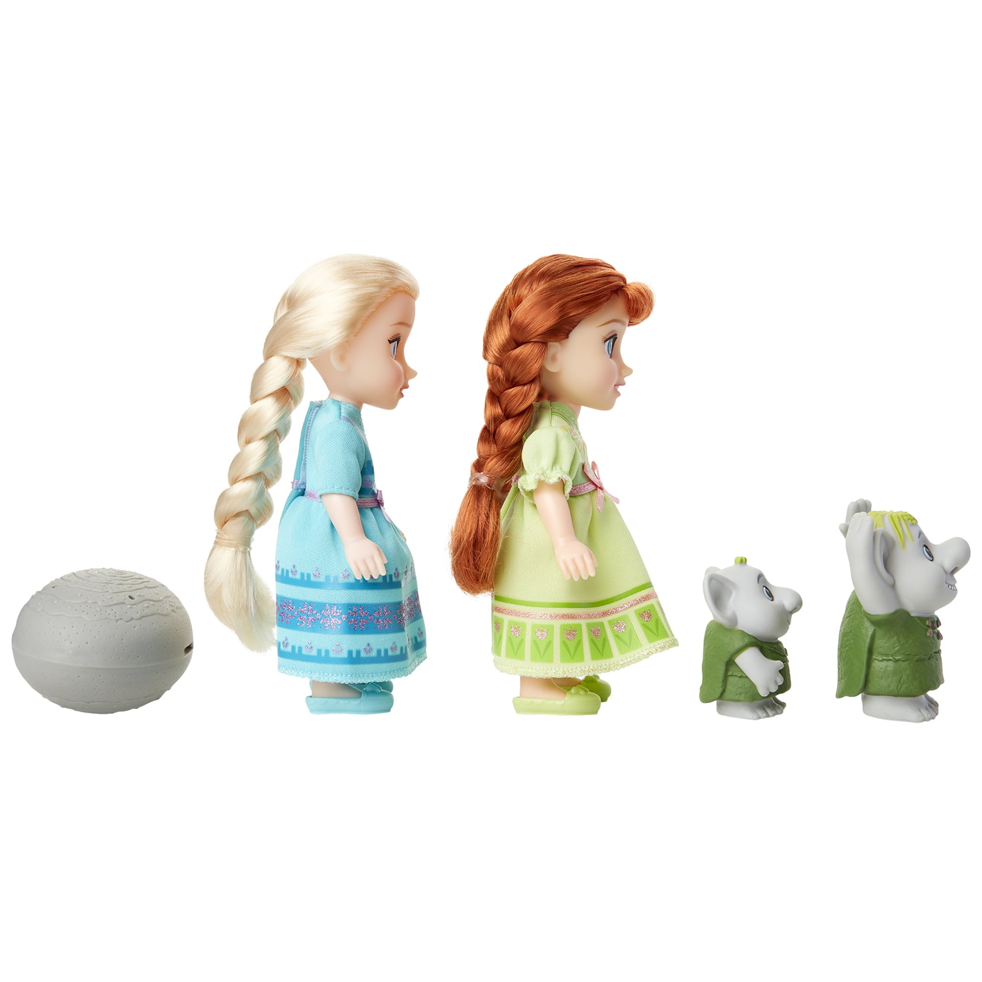Disney Frozen 6 inch Petite Princess Anna and Elsa Fashion Dolls includes Surprise Trolls