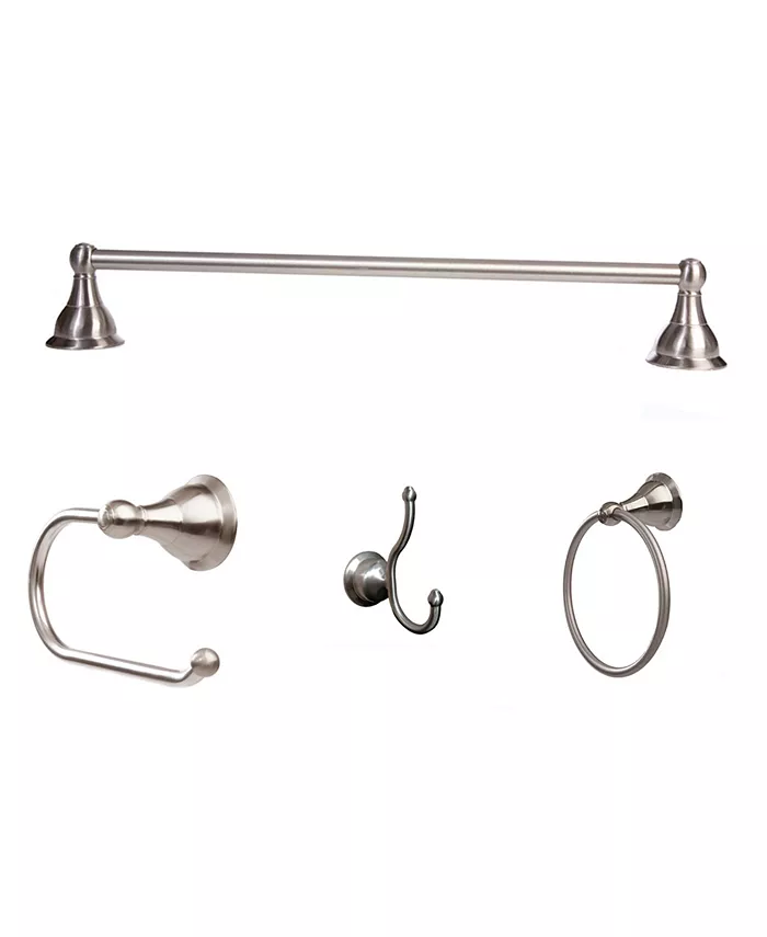 Arista Bath Products Arista Summit 4-Pc. Set Satin Nickel Finish