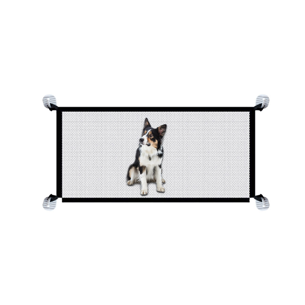 Eccomum Dog Safety Gate Pet Mesh Fence Portable Folding Baby Safety Gate Install Anywhere 110*72CM