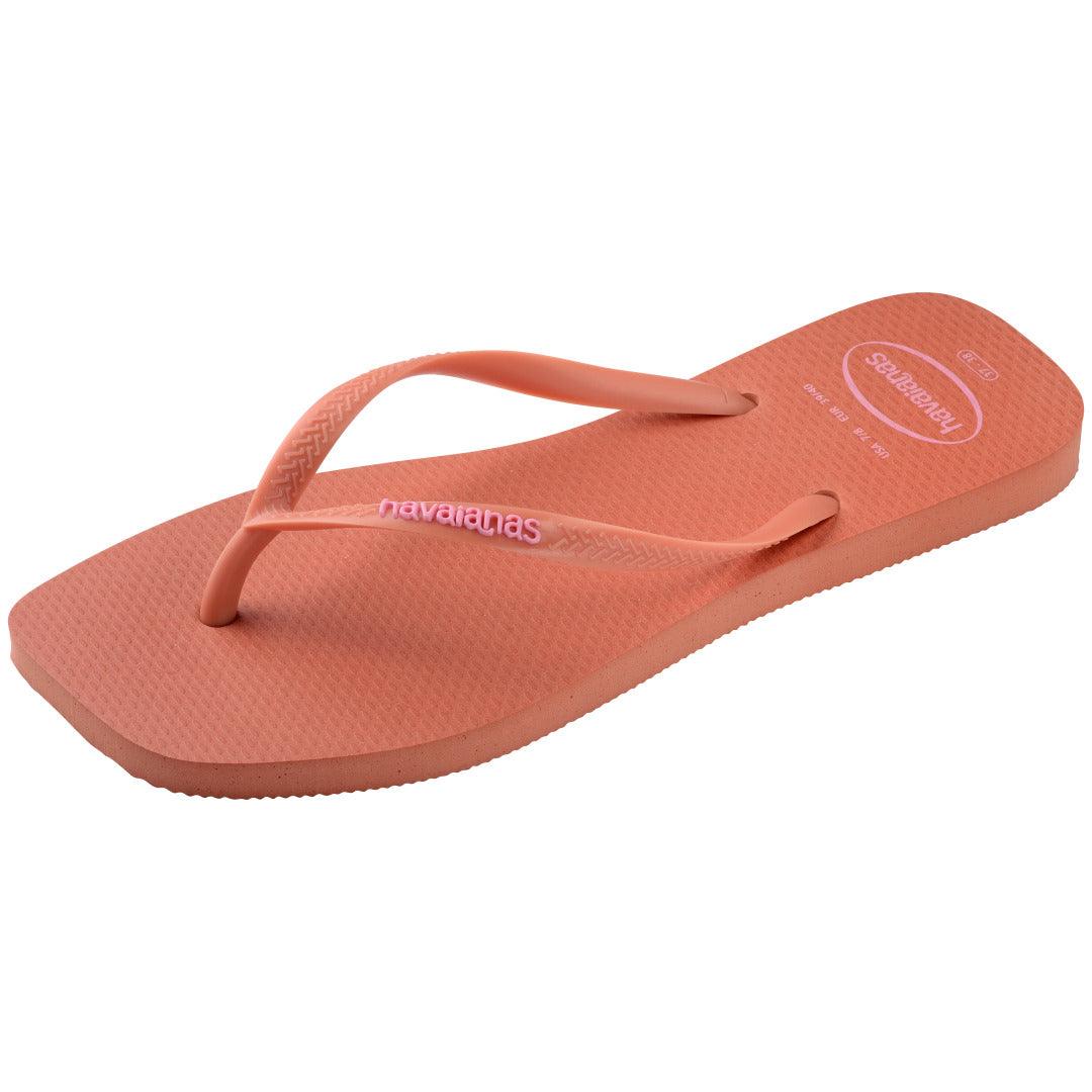 Chinelo Havaianas Slim Square Logo Pop Up