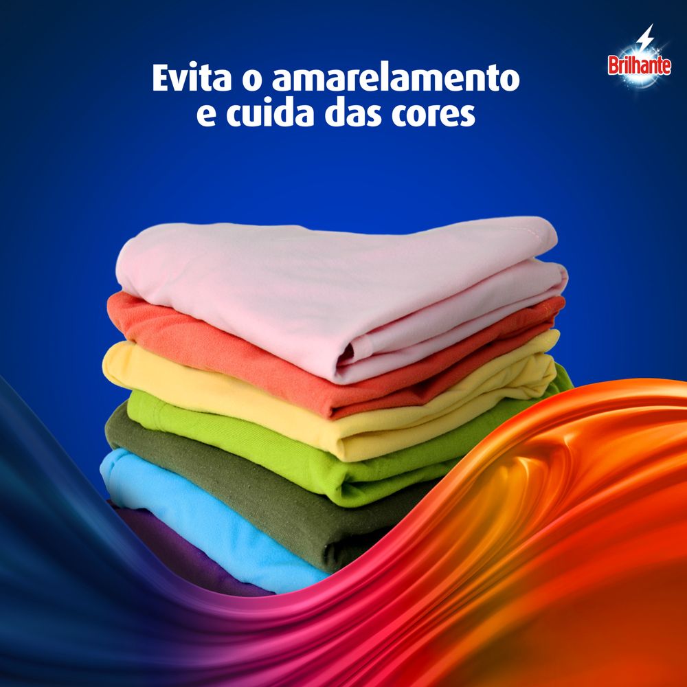 Lava-Roupas em Po Roupas Brancas e Coloridas Ativo Concentrado Brilhante Limpeza Total Caixa 800g