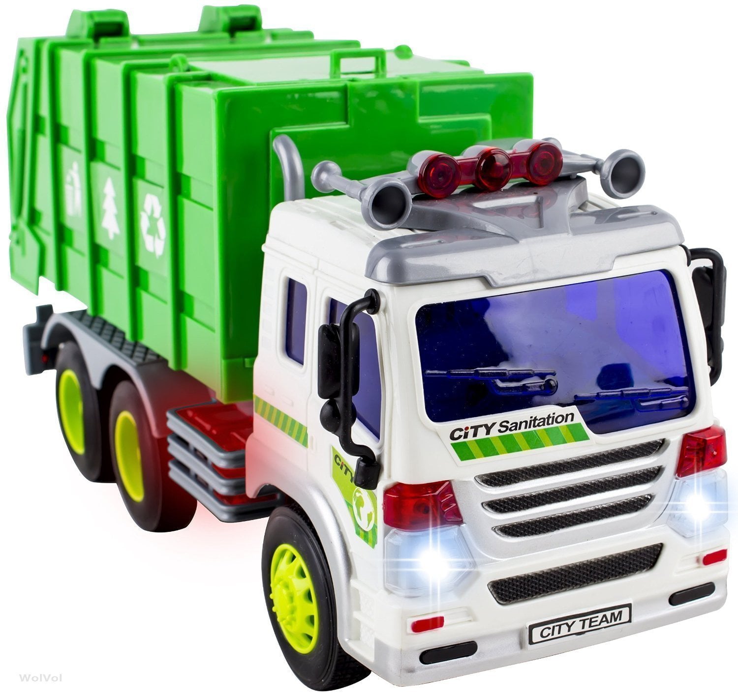 Garbage Truck Toys for 3 Year Old Boys and Girls， Friction Powered Toy， Play Vehicle Cars for Toddlers