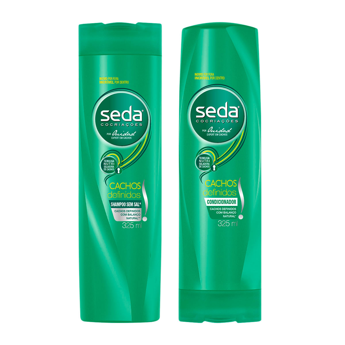 Kit Shampoo + Condicionador Seda Cocriacoes Cachos Definidos