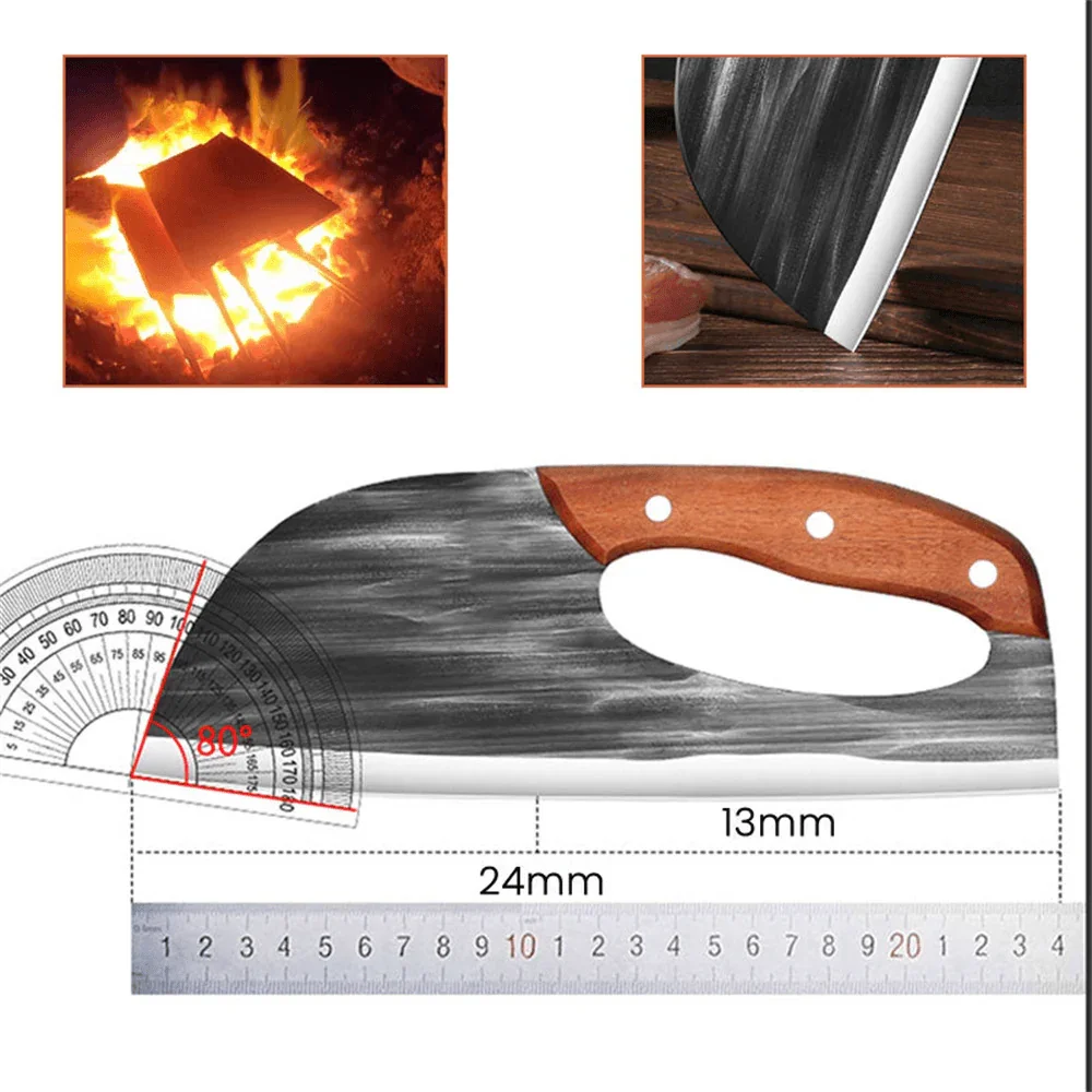 (Promoção Compre 1, Leve 2) Novo Cutelo Precisão do Chef™ / Série Elite, Forjada a 100 golpes!