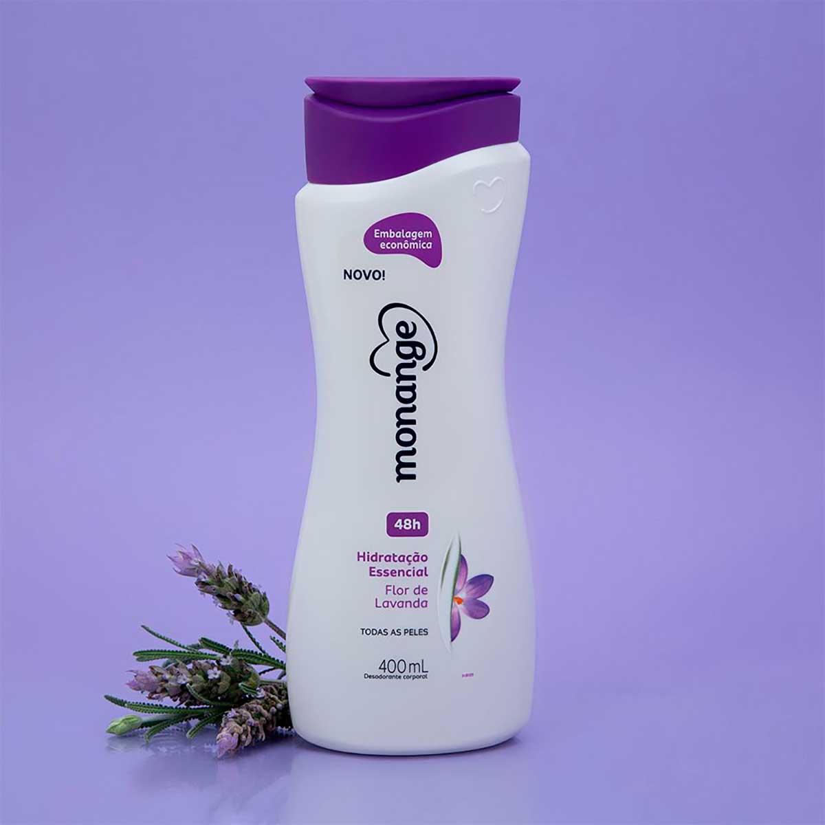 Hidratante Desodorante Monange Hidratacao Nutritiva Flor de Lavanda 400ml