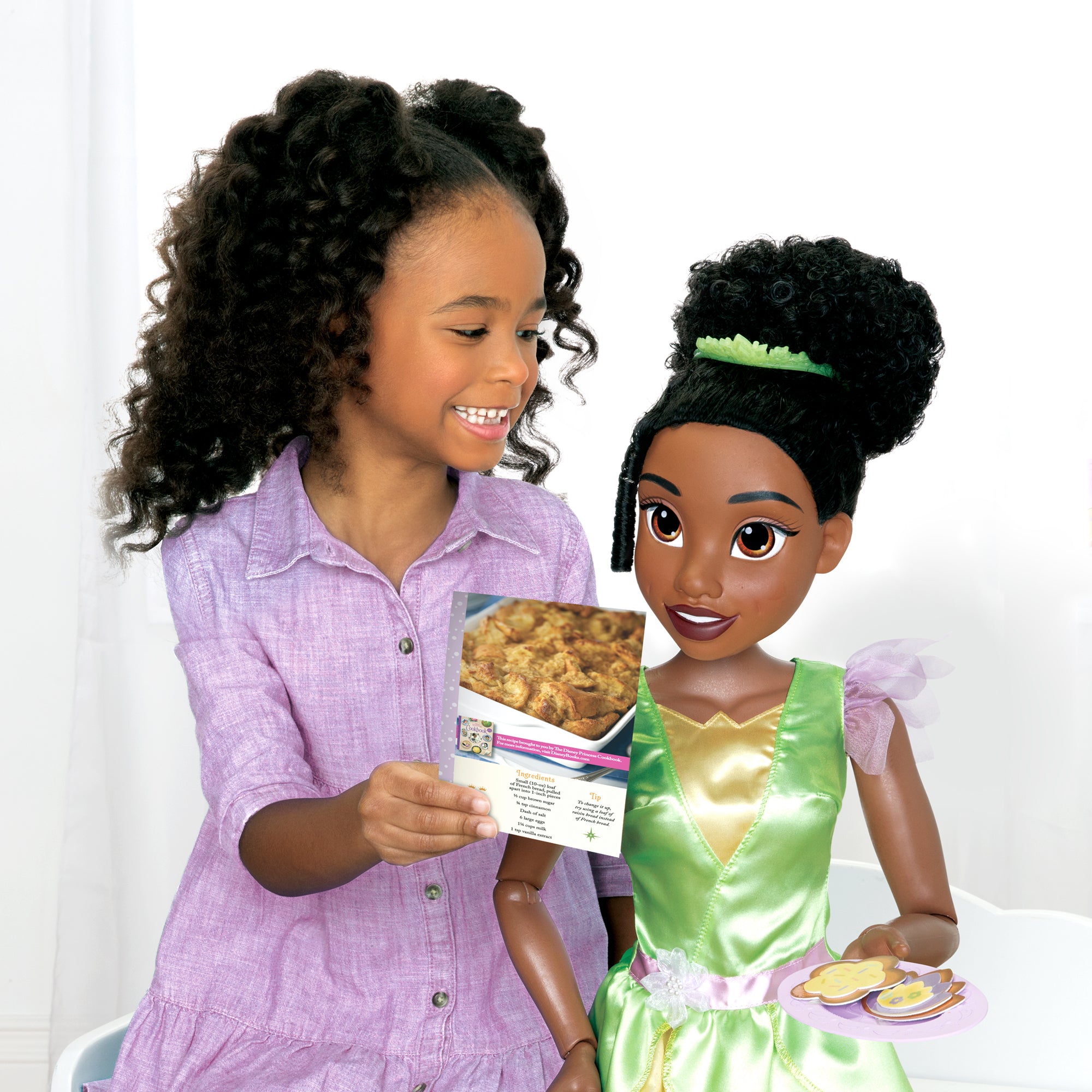 Disney Princess Playdate Tiana 32 Inch Fashion Doll with Sharable Accessories