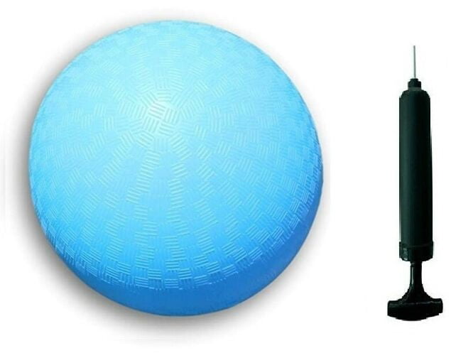 Blue Colored Playground with Air Pump and Needle， Bouncy Ball Dodgeball Kick Ball