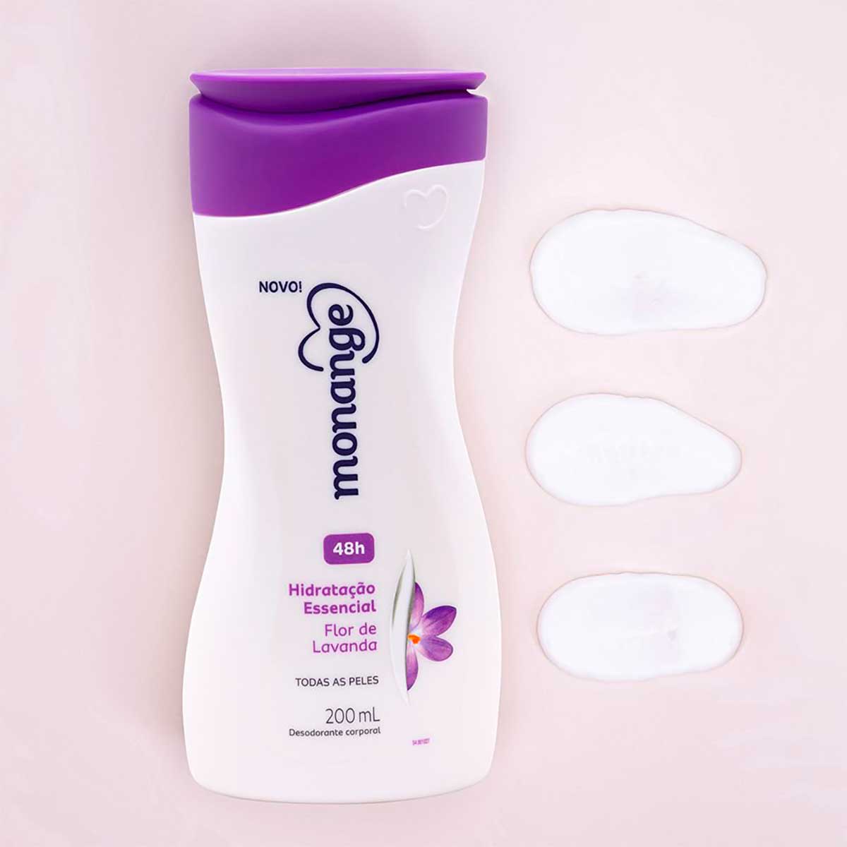 Hidratante Desodorante Monange Hidratacao Nutritiva Flor de Lavanda 200ml