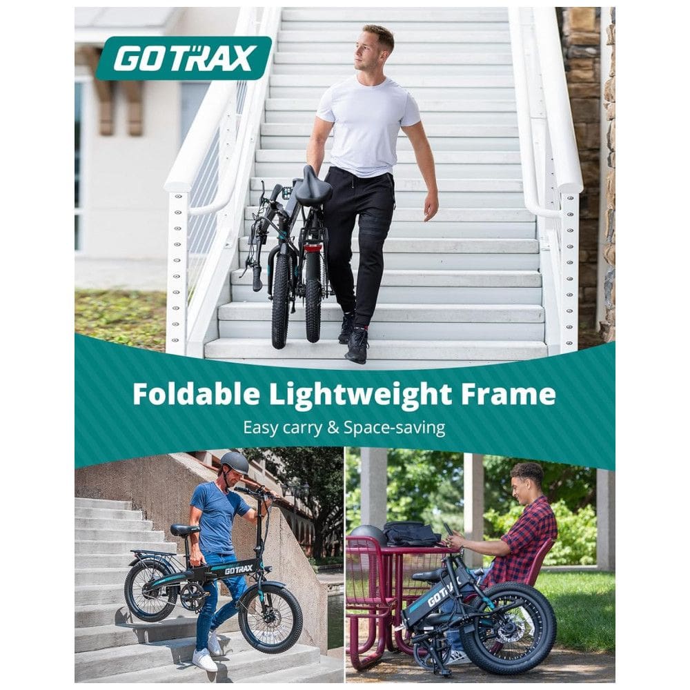 Bicicleta Elétrica Dobrável Gotrax R1 Preta 20