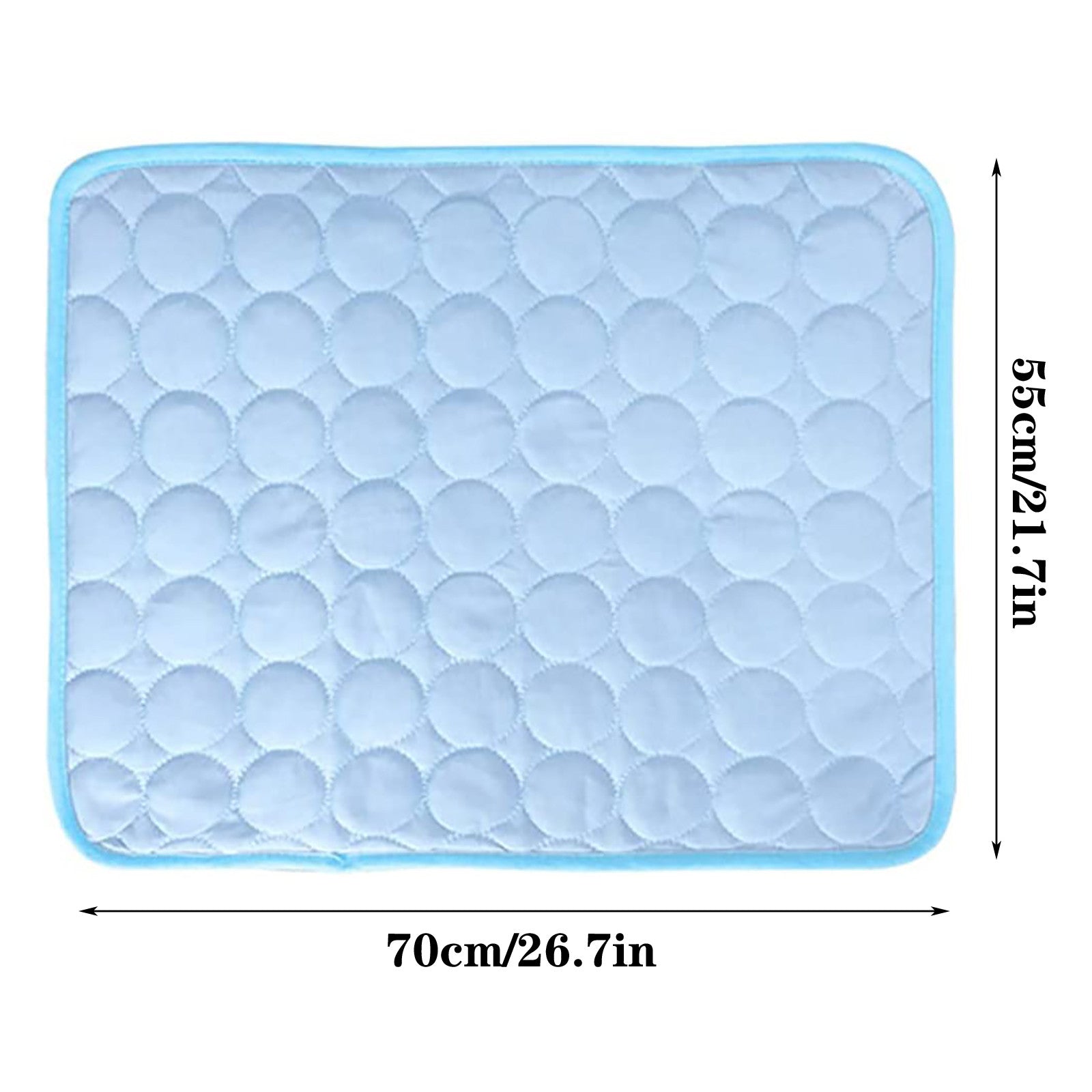 STEADY Dog Cooling Mat，Pet Dual-Use Mat Pet Cooling Pads for Dogs， Summer Cooling Bed for Cats， Portable Pet Cooling Cushion for Home or Outdoor，Blue