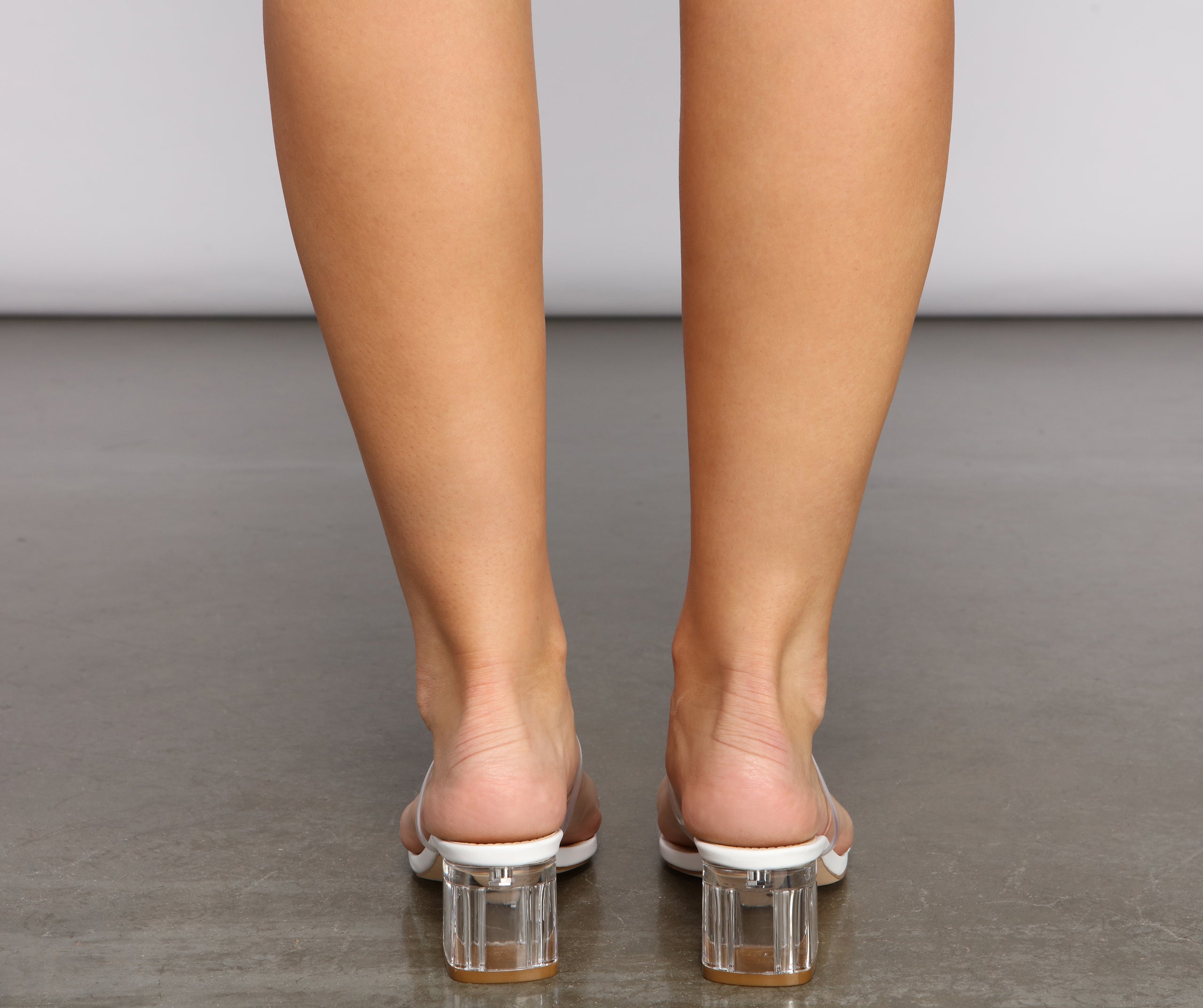 Double Dose Of Glam Clear Mules