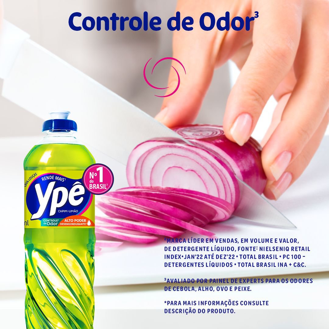 Detergente Ype Capim Limao 500ml