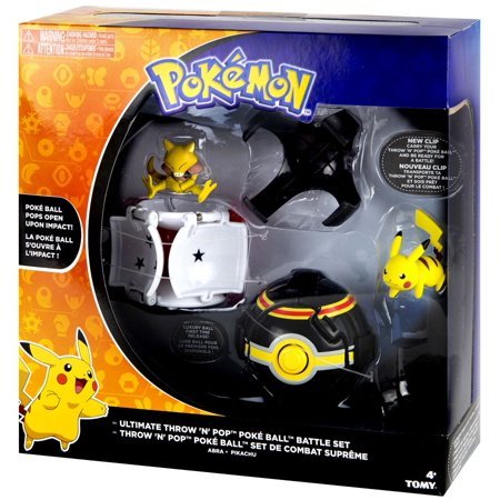 Pokemon Throw 'n' Pop Pokeball Ultimate Throw 'N' Pop Poke Ball Battle Set [Pikachu and Abra]
