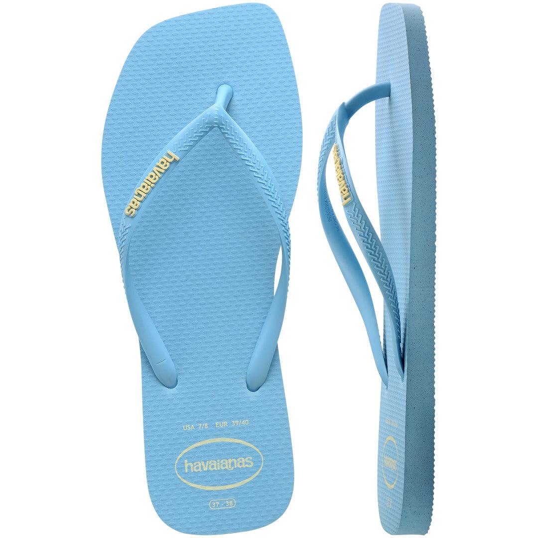 Chinelo Havaianas Slim Square Logo Pop Up