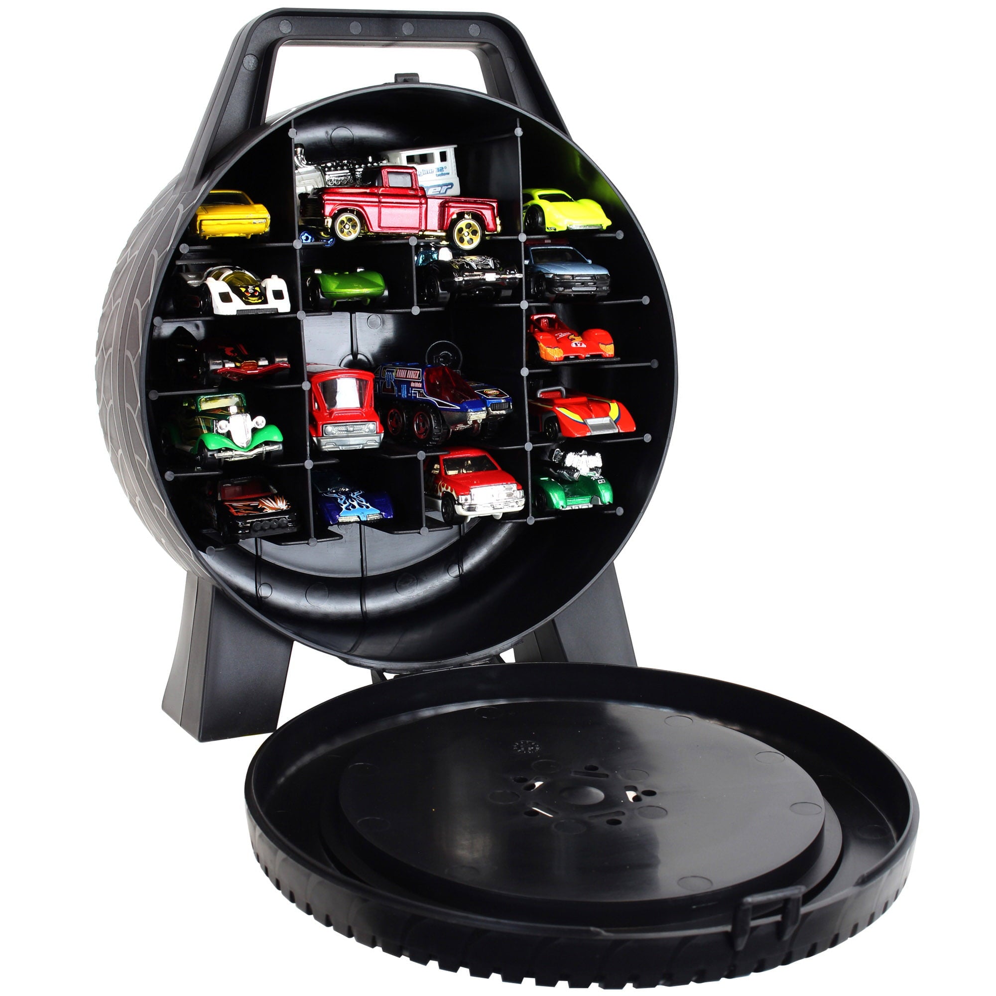 Hot Wheels Toy Car Storage Case， Fits 30 Cars， Children ages 3+