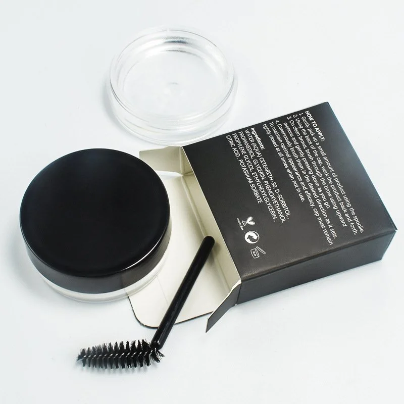 Custom Round Packging Eyebrow Soap Kit Brow Wax