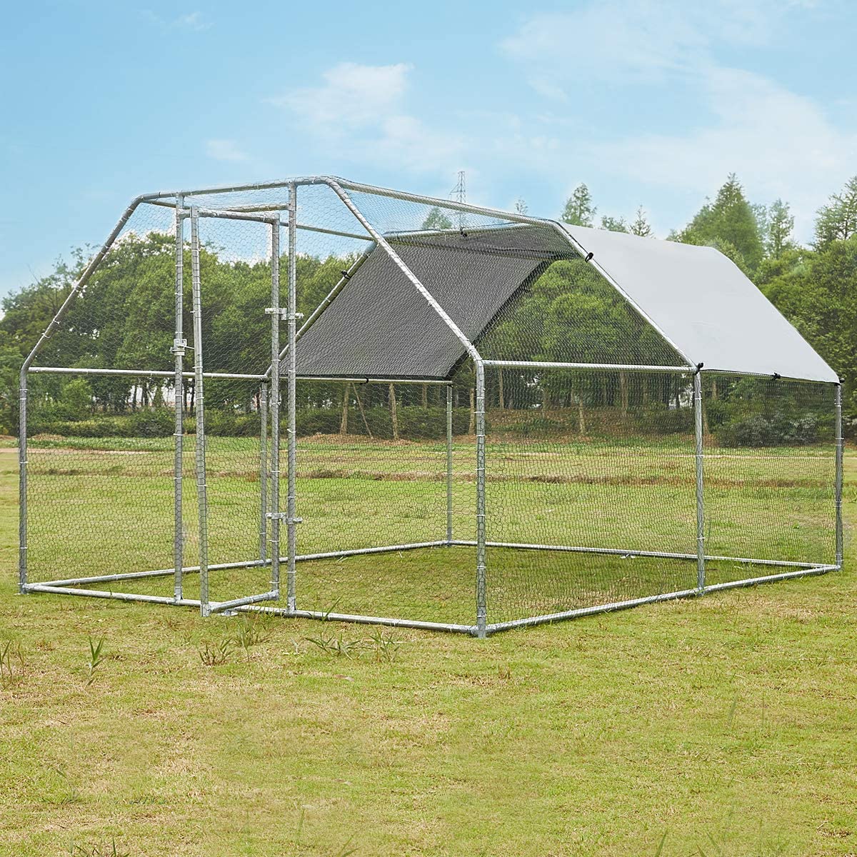 YODOLLA Outdoor Chicken Coop， 12.5' x 9' x 6.5'， Metal