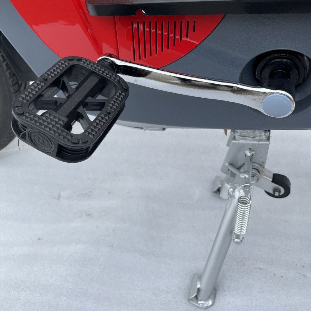 Bicicleta Elétrica E-Maxx Duos 800W Entrada USB Alarme e Seta cor Vermelha