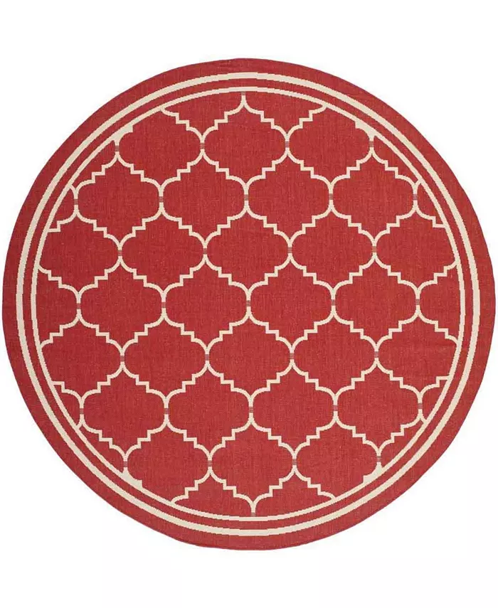 Safavieh Courtyard Red and Beige 6'7