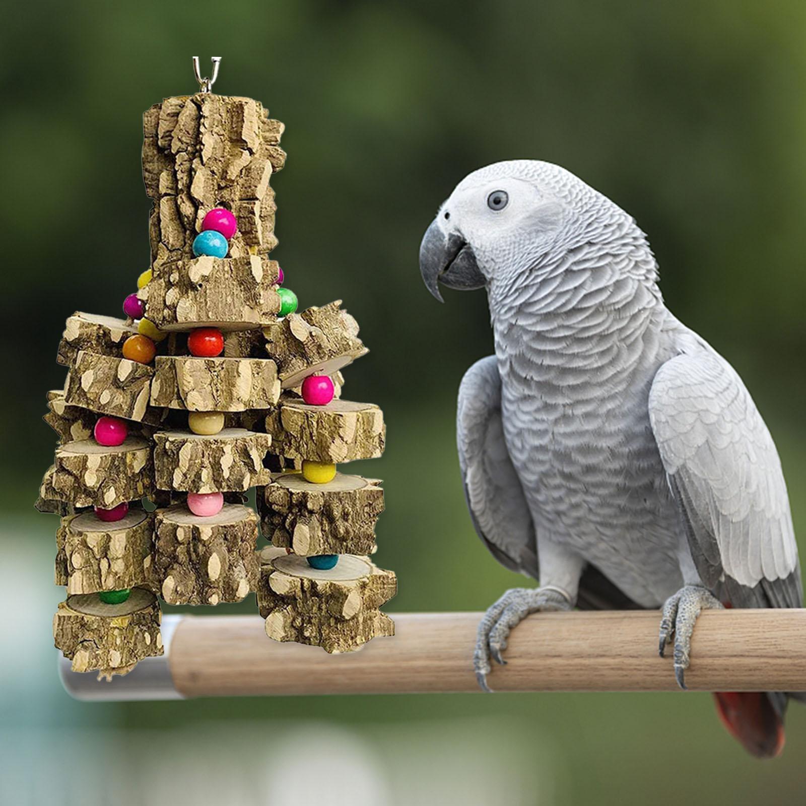Bird Chewing Toy Large Medium Parrot Cage Bite Toys Macaws Cockatoo